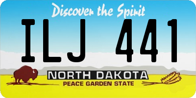 ND license plate ILJ441