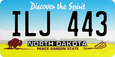 ND license plate ILJ443