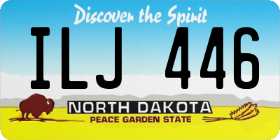 ND license plate ILJ446