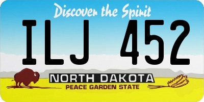 ND license plate ILJ452