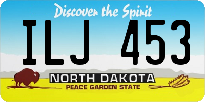 ND license plate ILJ453