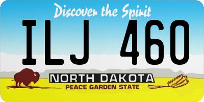ND license plate ILJ460