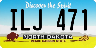 ND license plate ILJ471