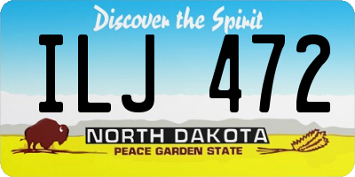 ND license plate ILJ472