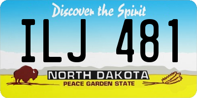 ND license plate ILJ481