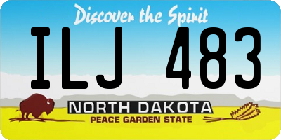 ND license plate ILJ483