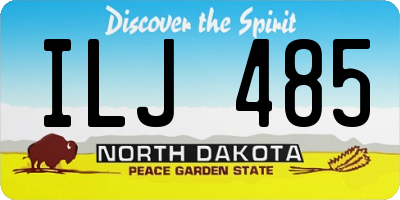 ND license plate ILJ485