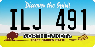 ND license plate ILJ491