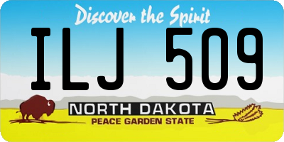 ND license plate ILJ509