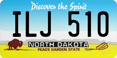 ND license plate ILJ510