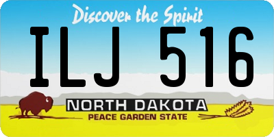 ND license plate ILJ516