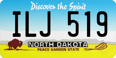 ND license plate ILJ519