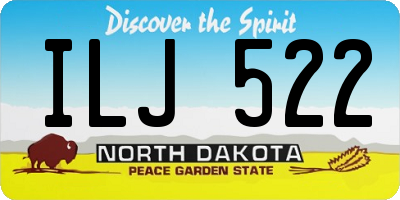 ND license plate ILJ522
