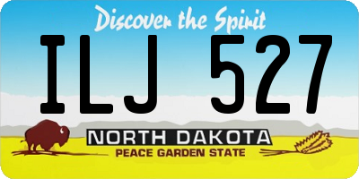 ND license plate ILJ527