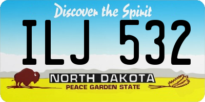 ND license plate ILJ532