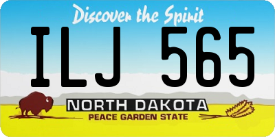 ND license plate ILJ565