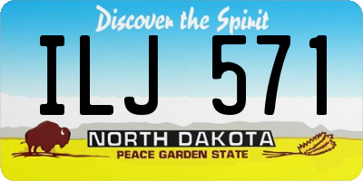 ND license plate ILJ571