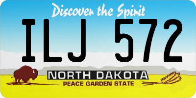 ND license plate ILJ572