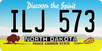 ND license plate ILJ573
