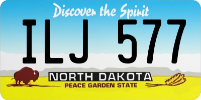 ND license plate ILJ577