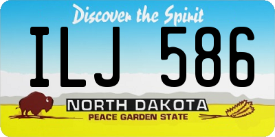 ND license plate ILJ586