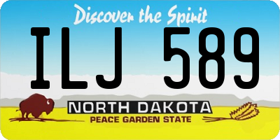 ND license plate ILJ589