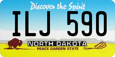 ND license plate ILJ590
