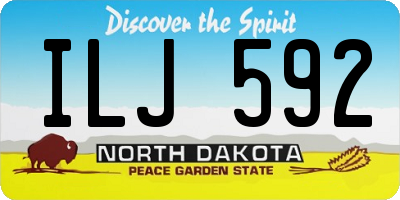 ND license plate ILJ592