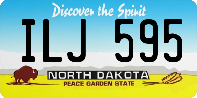ND license plate ILJ595