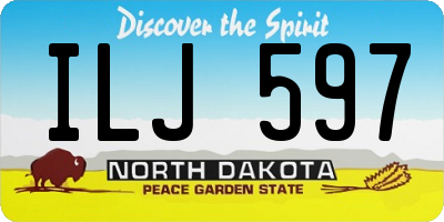 ND license plate ILJ597
