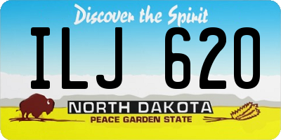 ND license plate ILJ620