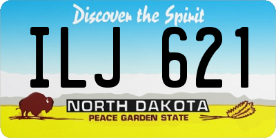 ND license plate ILJ621