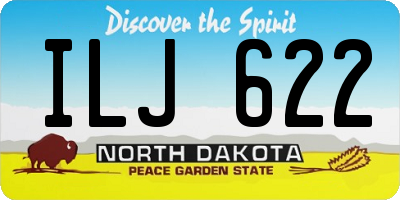 ND license plate ILJ622