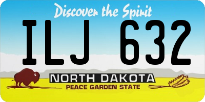ND license plate ILJ632