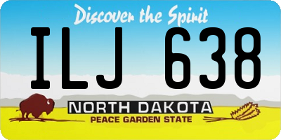 ND license plate ILJ638
