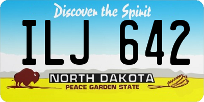 ND license plate ILJ642