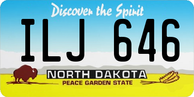 ND license plate ILJ646