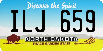ND license plate ILJ659