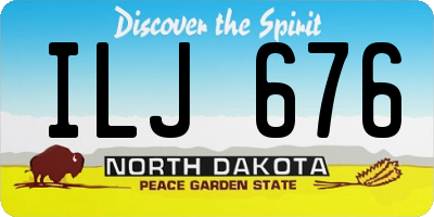 ND license plate ILJ676