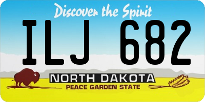 ND license plate ILJ682