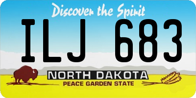 ND license plate ILJ683