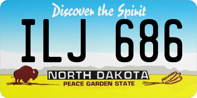 ND license plate ILJ686