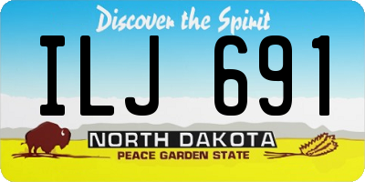 ND license plate ILJ691
