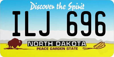 ND license plate ILJ696