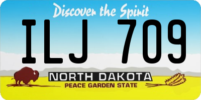 ND license plate ILJ709