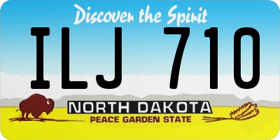 ND license plate ILJ710
