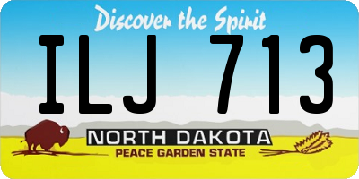 ND license plate ILJ713
