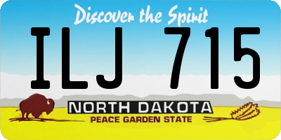 ND license plate ILJ715