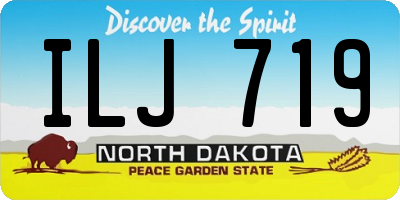 ND license plate ILJ719