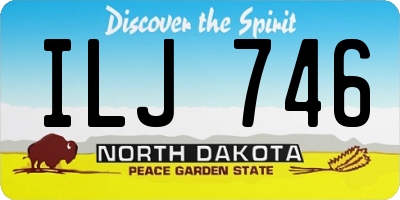 ND license plate ILJ746